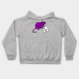 Purple Rat says Be Kind Kids Hoodie